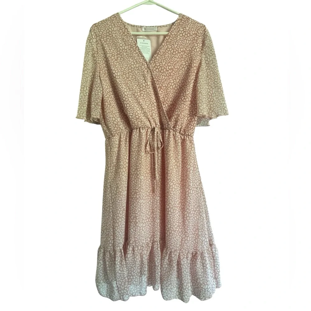 NWT Women’s Pink and White Kirundo Dress in Size Large - Picture 4 of 12